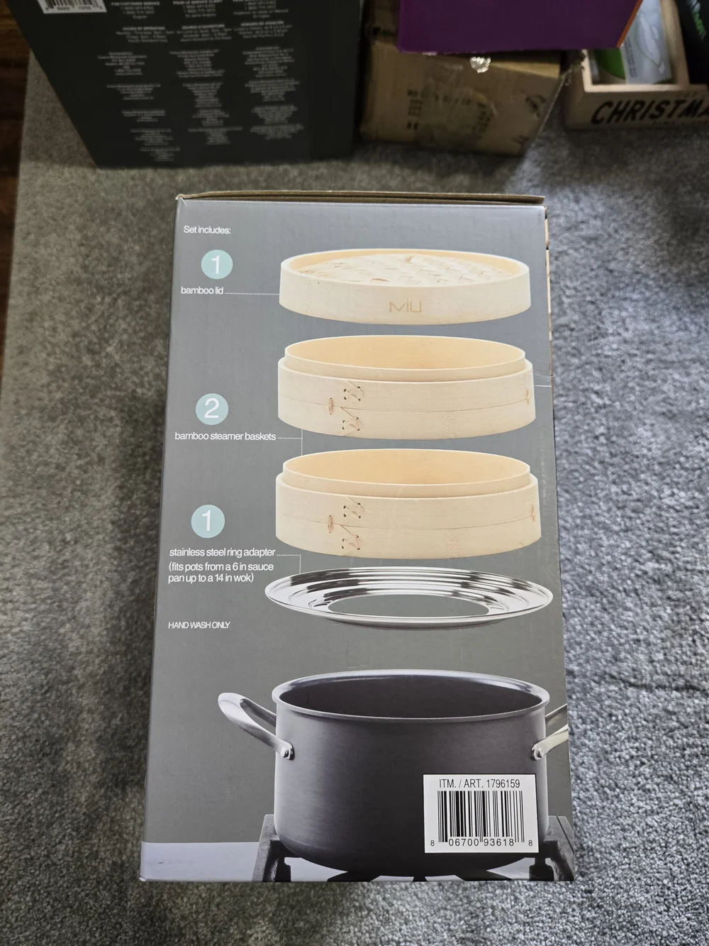 MIU 10 in Bamboo Steamer - 2 Tier, Natural